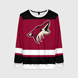 Свитшот женский Arizona Coyotes, цвет: 3D-белый