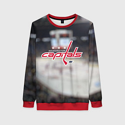 Свитшот женский Washington Capitals, цвет: 3D-красный