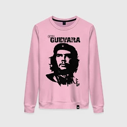 Свитшот хлопковый женский Che Guevara, цвет: светло-розовый