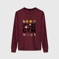 Женский свитшот Pokemon Im going to the gym (black)