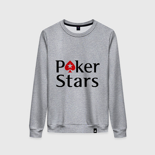 Женский свитшот Poker Stars / Меланж – фото 1