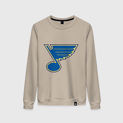 Свитшот хлопковый женский St Louis Blues, цвет: миндальный