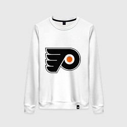 Свитшот хлопковый женский Philadelphia Flyers, цвет: белый