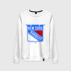 Свитшот хлопковый женский New York Rangers, цвет: белый
