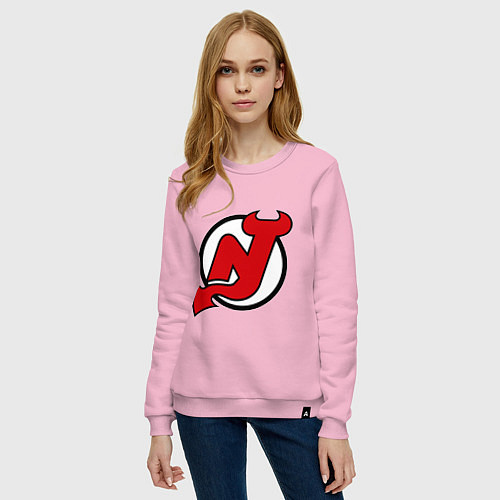 Женский свитшот New Jersey Devils / Светло-розовый – фото 3