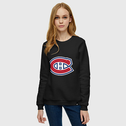 Женский свитшот Montreal Canadiens / Черный – фото 3