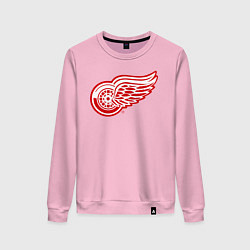Свитшот хлопковый женский Detroit Red Wings, цвет: светло-розовый