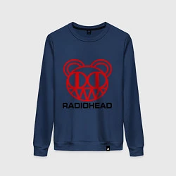 Свитшот хлопковый женский Radiohead, цвет: тёмно-синий