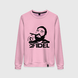 Свитшот хлопковый женский FIdel, цвет: светло-розовый