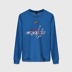 Свитшот хлопковый женский Washington Capitals: Ovechkin 8, цвет: синий