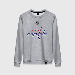 Свитшот хлопковый женский Washington Capitals: Ovechkin 8, цвет: меланж