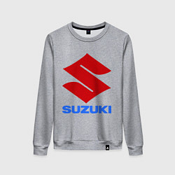 Свитшот хлопковый женский Suzuki, цвет: меланж