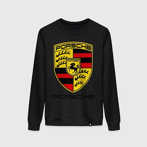 Женский свитшот Porsche Stuttgart / Черный – фото 1
