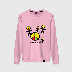 Свитшот хлопковый женский Olodum, цвет: светло-розовый