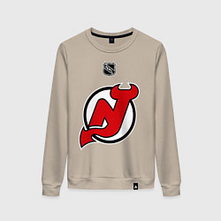 Свитшот хлопковый женский New Jersey Devils: Kovalchuk 17, цвет: миндальный