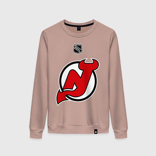 Женский свитшот New Jersey Devils: Kovalchuk 17 / Пыльно-розовый – фото 1