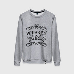 Свитшот хлопковый женский Whiskey Girl, цвет: меланж