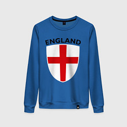 Свитшот хлопковый женский England Shield, цвет: синий