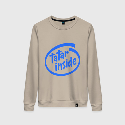 Женский свитшот Tatar inside / Миндальный – фото 1