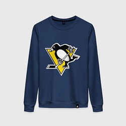 Свитшот хлопковый женский Pittsburgh Penguins, цвет: тёмно-синий