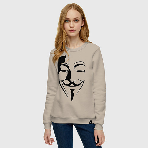 Женский свитшот Vendetta Mask / Миндальный – фото 3