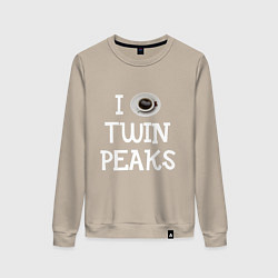 Женский свитшот I love Twin Peaks