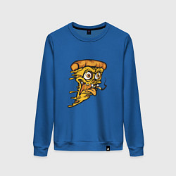 Свитшот хлопковый женский Crazy Pizza, цвет: синий