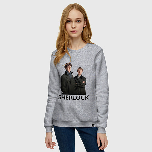 Женский свитшот Sherlock / Меланж – фото 3