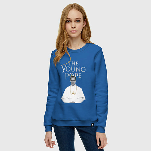 Женский свитшот The Young Pope / Синий – фото 3