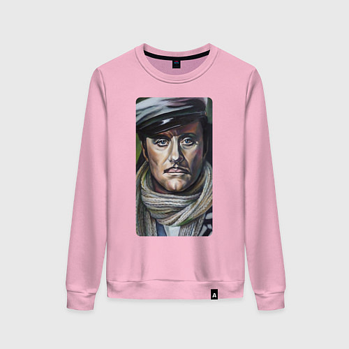 Женский свитшот Остап Бендер: портрет / Светло-розовый – фото 1