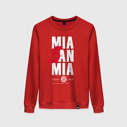 Свитшот хлопковый женский Bayern FC: Mia San Mia, цвет: красный