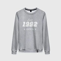 Свитшот хлопковый женский Limited Edition 1992, цвет: меланж