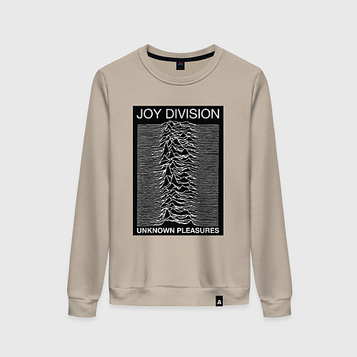 Женский свитшот Joy Division: Unknown Pleasures / Миндальный – фото 1