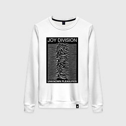 Свитшот хлопковый женский Joy Division: Unknown Pleasures, цвет: белый