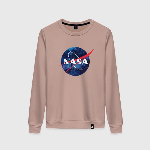 Женский свитшот NASA: Cosmic Logo / Пыльно-розовый – фото 1