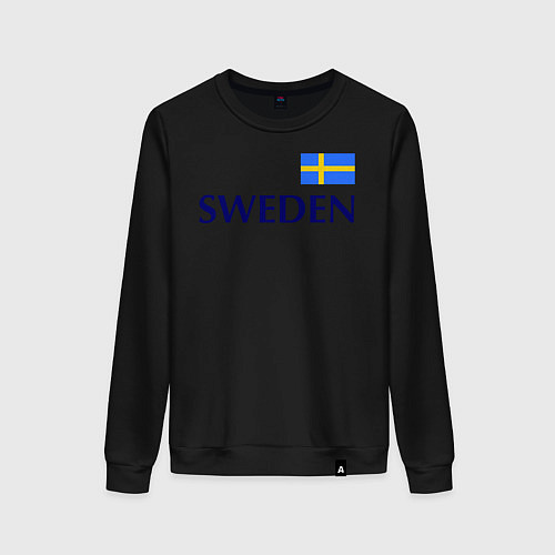 Женский свитшот Сборная Швеции: 10 номер / Черный – фото 1