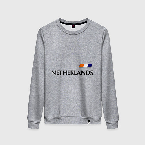 Женский свитшот Нидерланды: Уэсли Снейдер 10 / Меланж – фото 1