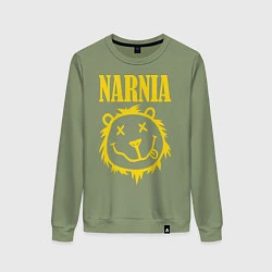 Свитшот хлопковый женский Narnia, цвет: авокадо