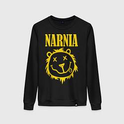 Свитшот хлопковый женский Narnia, цвет: черный