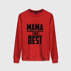 Свитшот хлопковый женский Мама the best, цвет: красный
