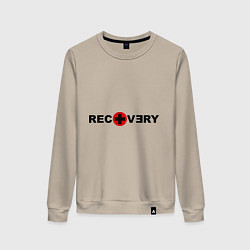 Свитшот хлопковый женский Eminem: Recovery, цвет: миндальный