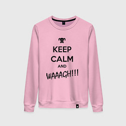 Женский свитшот Keep Calm & WAAAGH