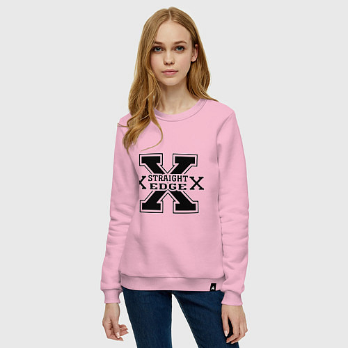 Женский свитшот SXe: Streght edge / Светло-розовый – фото 3