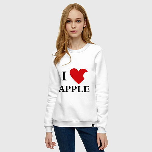 Женский свитшот Love Apple / Белый – фото 3