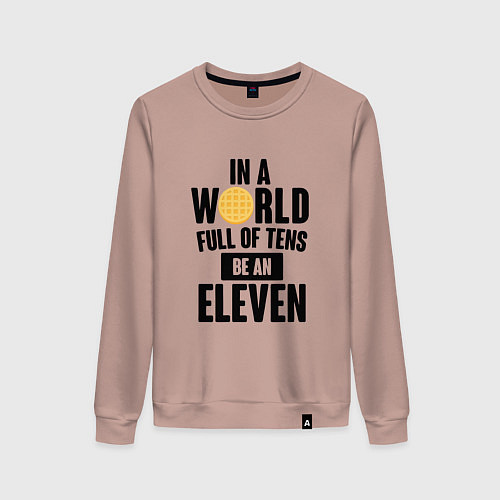 Женский свитшот Be A Eleven / Пыльно-розовый – фото 1