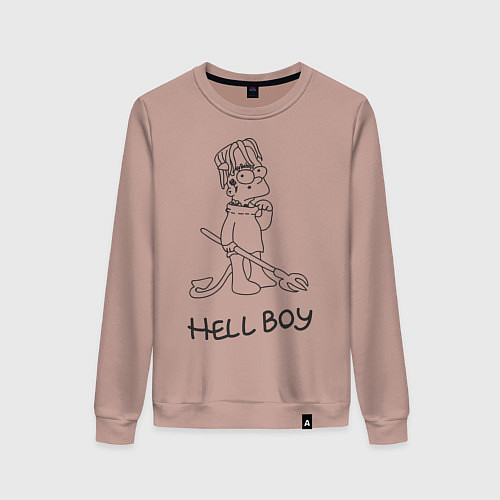 Женский свитшот Bart: Hell Boy / Пыльно-розовый – фото 1