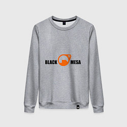 Свитшот хлопковый женский Black Mesa: Logo, цвет: меланж