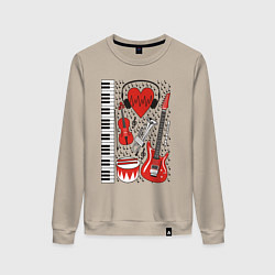 Женский свитшот Истинный меломан