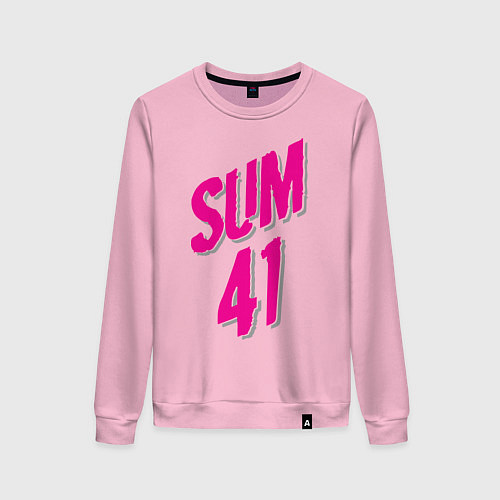 Женский свитшот Sum 41: Pink style / Светло-розовый – фото 1