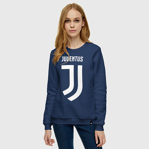 Женский свитшот FC Juventus / Тёмно-синий – фото 3